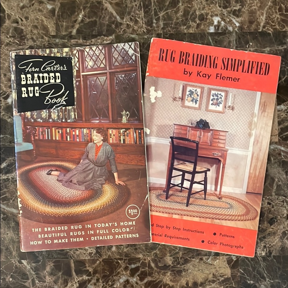 Vintage Braided Rug Books (1953 & 1957)
